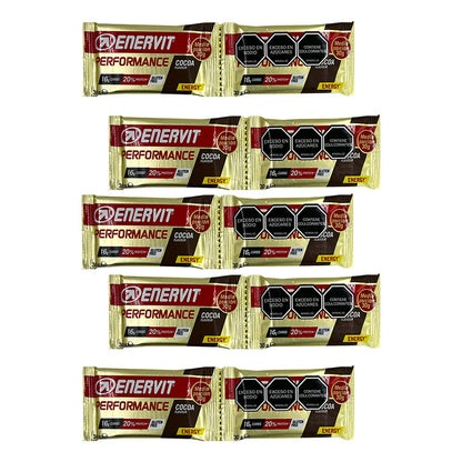 Barra Energética Enervit Performance 60 Gramos X 5 Unidades Cocao