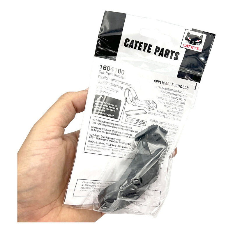 Soporte Cateye Of-100 Para Manubrio Ciclismo Inalámbrico Negro