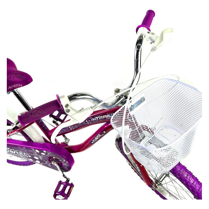 Bicicleta Playera Rin 20 Niña Ontrail Flower