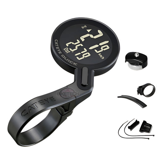 Ciclocomputador Cateye Quick Inalambrico Negro