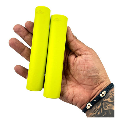 Mangos Bicicleta Mtb Spark Verde Neón Silicona Puños Cómodos Amarillo