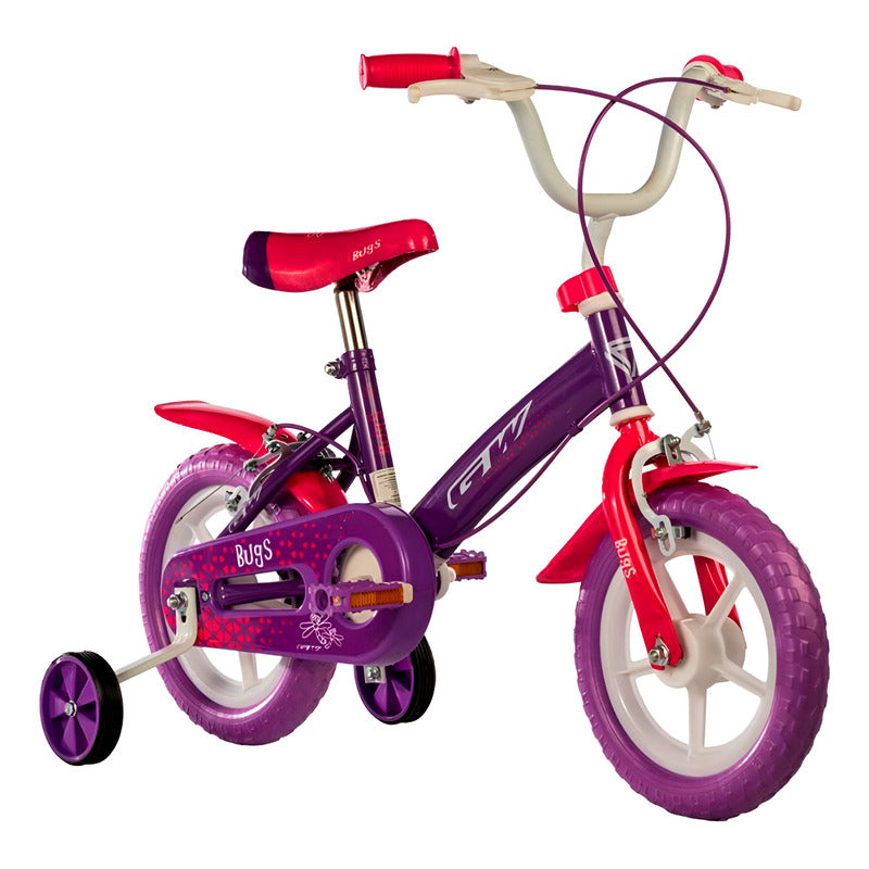 Bicicleta Niña Rin 12 Gw Bugs Con Rueda Auxiliar