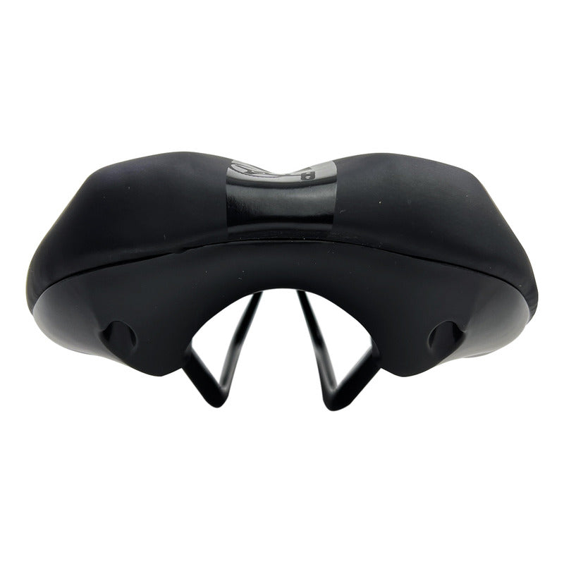 Sillín Antiprostático Spark Negro Con Gel Para Bicicleta Ruta O Mtb 155mm 26.5 Cm 15.5 Cm