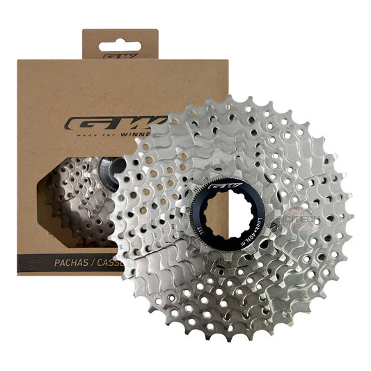 Pacha Gw 9 Velocidades 11-36 Compatible Shimano Liviana Plateado 11 40