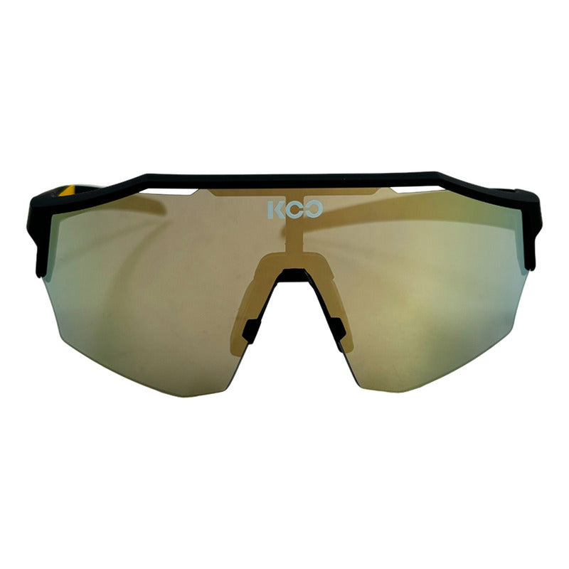Gafas Deportivas Koo Alibi Lentes Ciclismo Negro Dorado Uv400