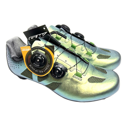 Zapatillas Ciclismo Gw Bicicleta De Ruta Doble Boa Verde