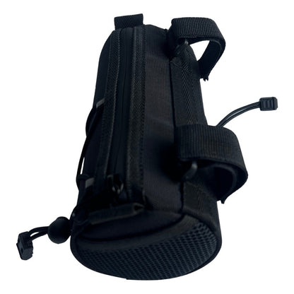 Bolso Alforja Delantero Manubrio Ruta Mtb Negro Tipo Barril Negro