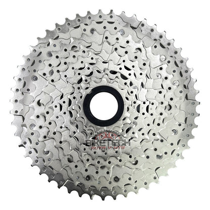 Combo 10v Pacha Sunrace 11-51 Cassette + Cadena Shimano Hg54 11 51 Gris