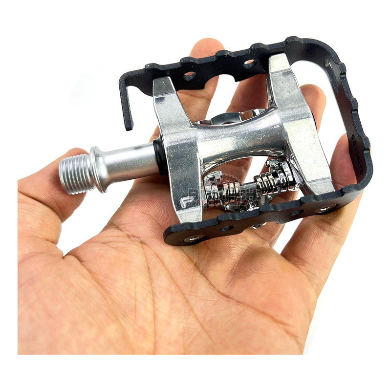 Pedales Exustar Pm812 Mtb Doble Propósito  Plateado