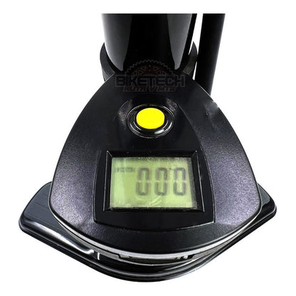 Inflador Bomba Spark Medidor Digital Compatible Toda Válvula Negro