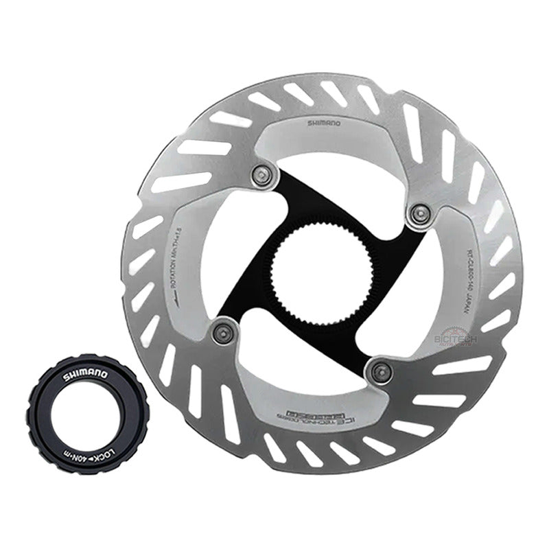 Disco Rotor Shimano Cl800 Ice Tech Centerlock 160mm Plateado