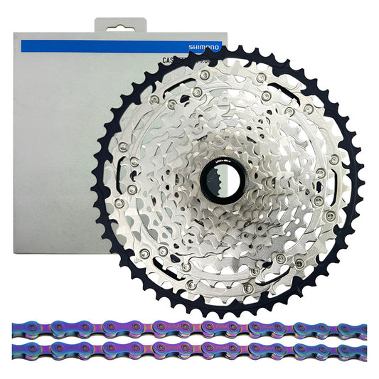 Pacha 12v Shimano M7100 10-51 + Cadena Gw Sx12 Tornasol Mtb Gris 10 51