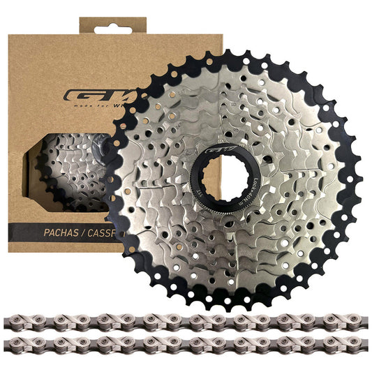 Pacha Cassette 8 Velocidades Gw 11-40 Cadena Kmc X8