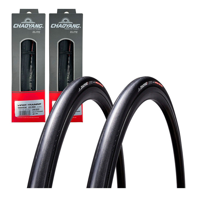 2 Llantas Chaoyang Plegables Viper 700x23 Bicicleta De Ruta Negro