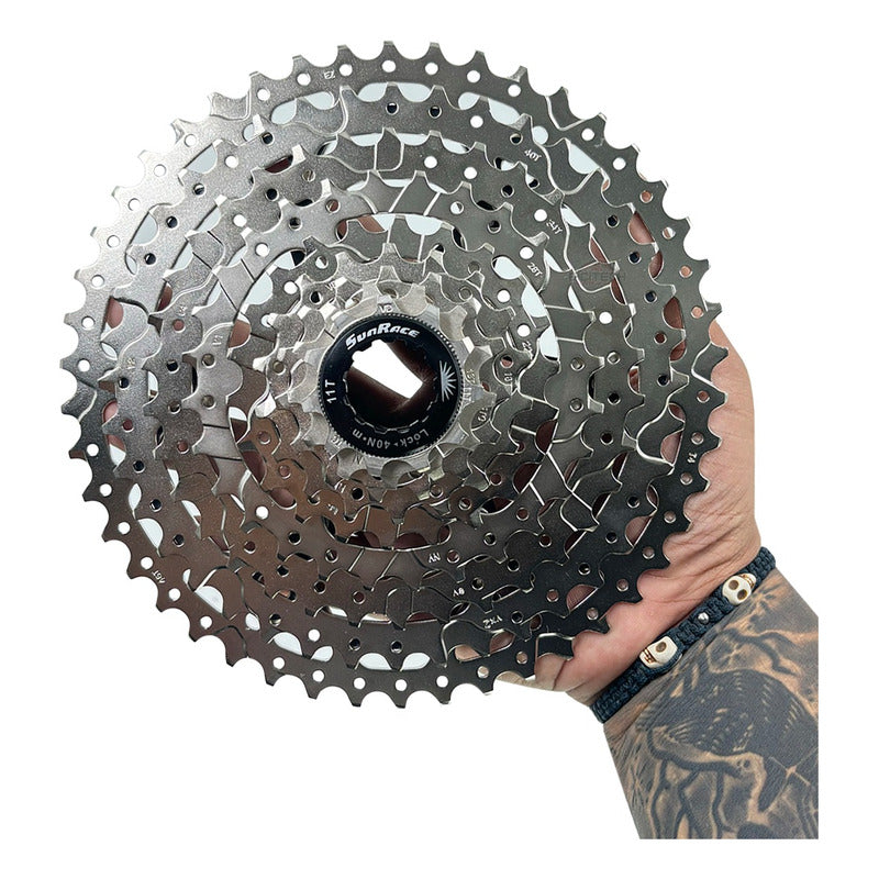 Pacha Cassette 9 Velocidades Sunrace M983 11-46 Mtb - Plateado - 11 - 46