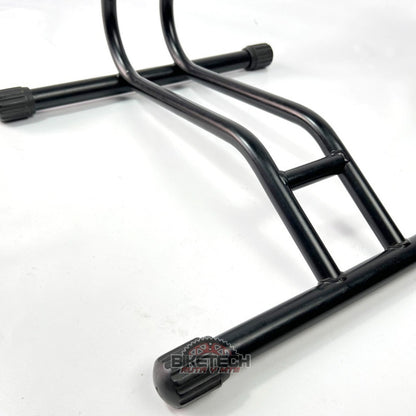 2 Soportes De Piso Para Cualquier Bicicleta En Acero Negro