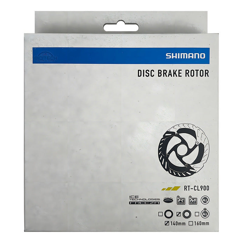 Disco Rotor Shimano Rt- Cl900 Ice Tech Centerlock 140mm Color Plateado