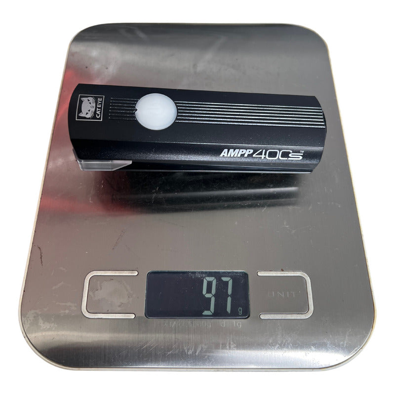 Linterna Cateye Delantera Alta Intensidad 400 Lúmenes Negro