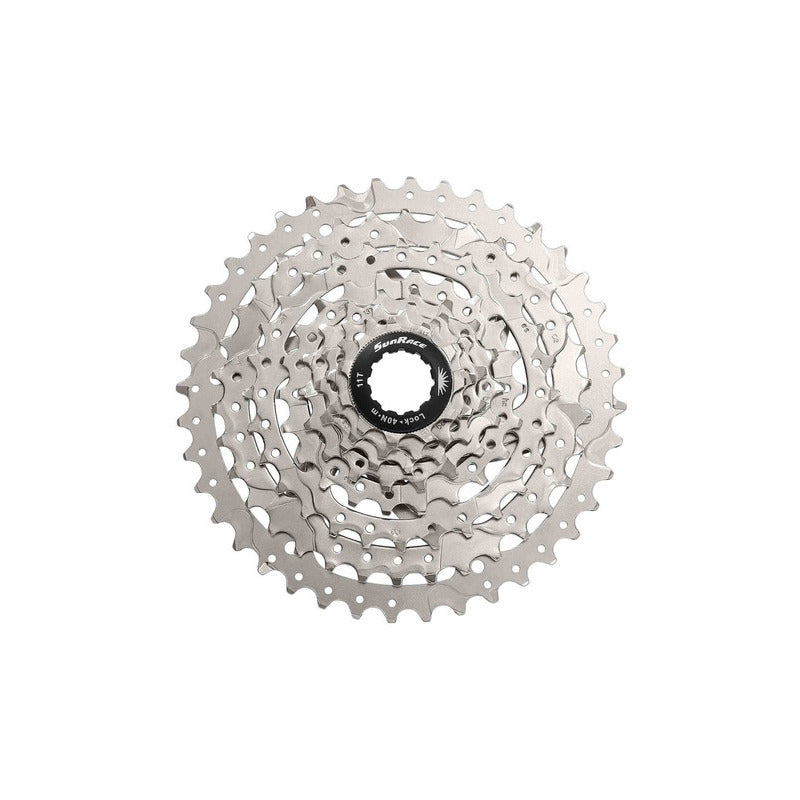 Pacha De 8 Velocidades Sunrace 11-40 Casette M680 8v Mtb Color Plateado