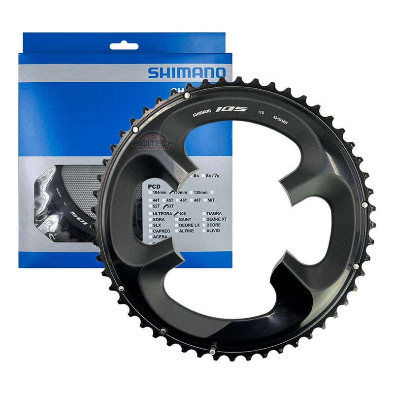 Coronilla Plato Shimano 105 R7000 11v 2x11  Biplato 53 52 50