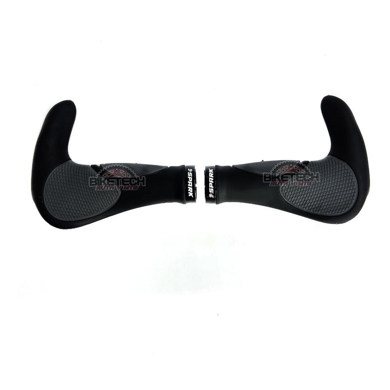 Mangos De Bicicleta Mtb Spark Ergonómicos Soporte Seguridad Negro