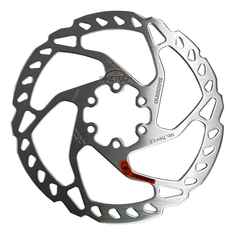 Disco 6 Tornillos - Rotor Shimano Sm-rt66 De 160mm Slx/deore Plateado