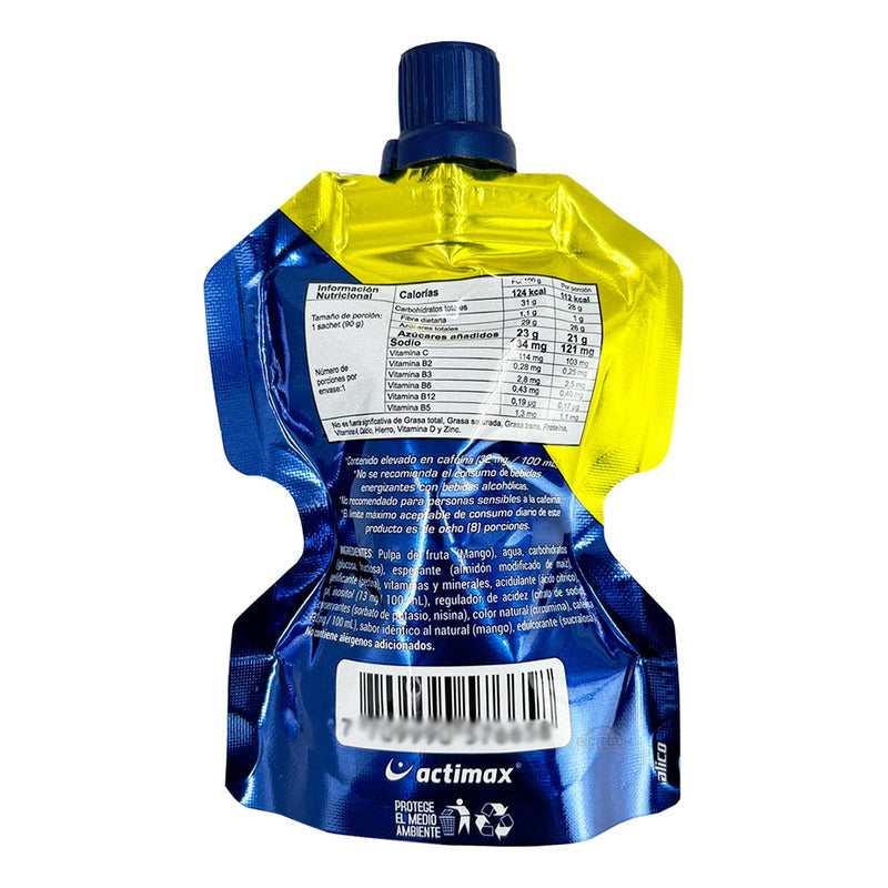 Gel Energético Actimax Cafeína  Mango
