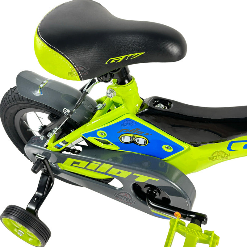 Bicicleta Bmx Rin 12 Niño Gw Pilot 100 Ruedas Auxiliares
