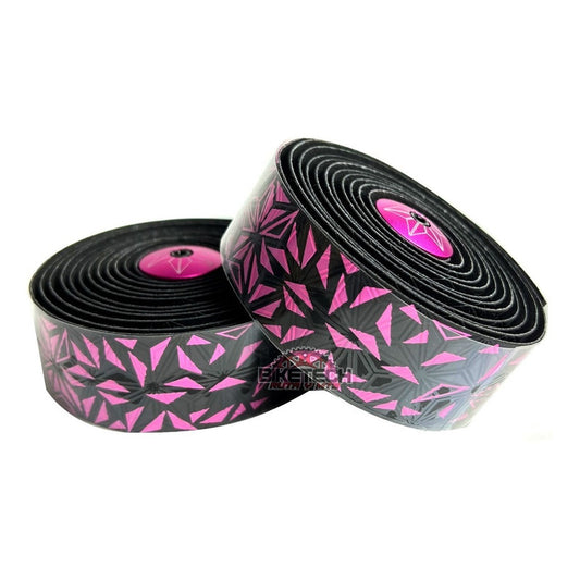 Cinta Manubrio Bicicleta Ruta Supacaz Negro Rosado