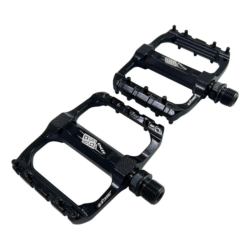 Pedales Bmx Enlee Mod 506 Aluminio Flat Negro