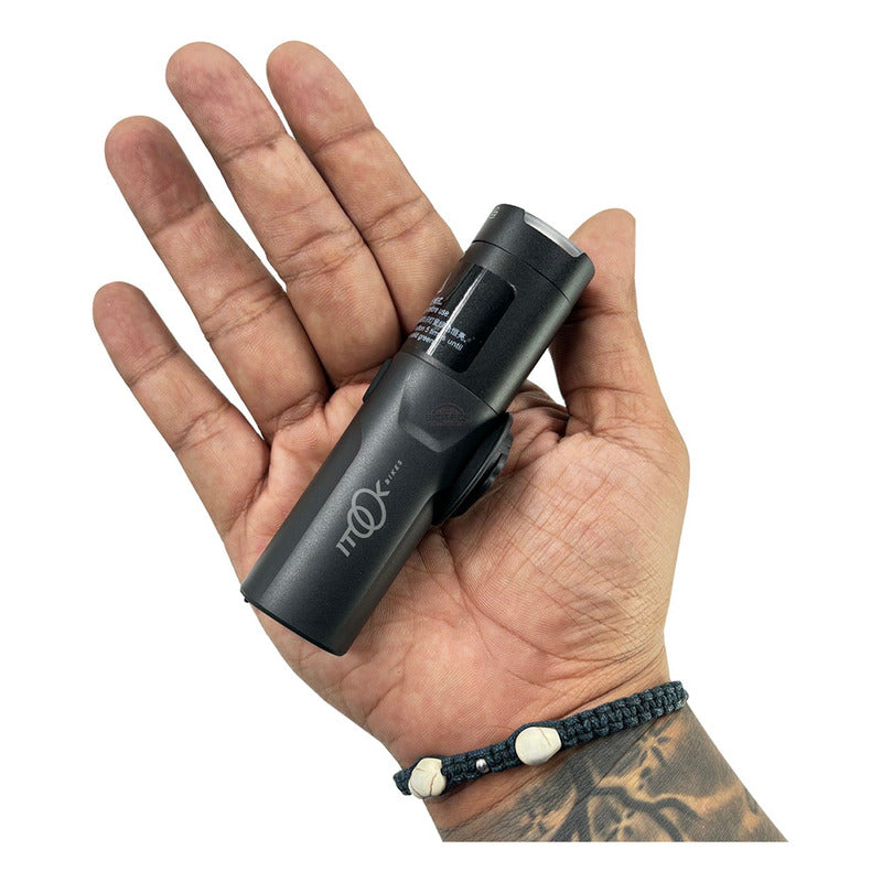 Luz Delantera Tipo Garmin Potente Para Bicicleta 800lm Negro