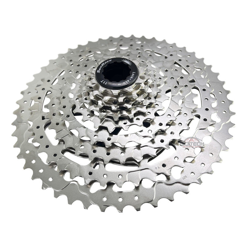 Pacha Sunrace 9v Cassette 11-50 + Extensión De Uña Gris