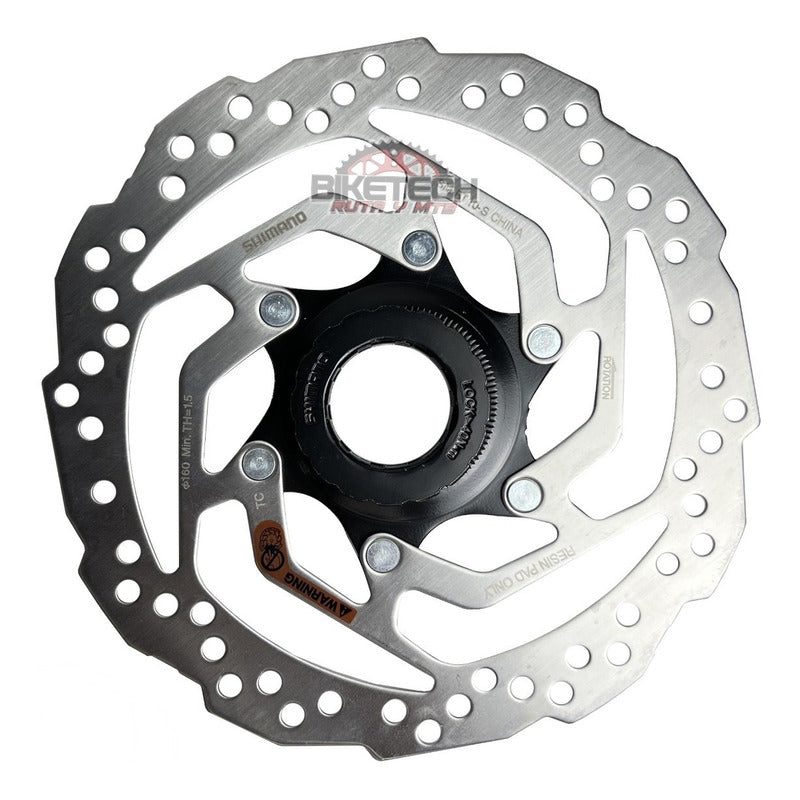 Disco Centerlock - Rotor Shimano Rt10 De 160mm Gris