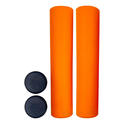 Mangos Bicicleta Mtb Spark Naranja Silicona Puños Cómodos Naranja