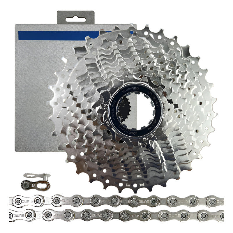 Casete Pacha Shimanoultegra 11v Hg800 11-34 + Cadena Gw Sx11 11 34 Gris