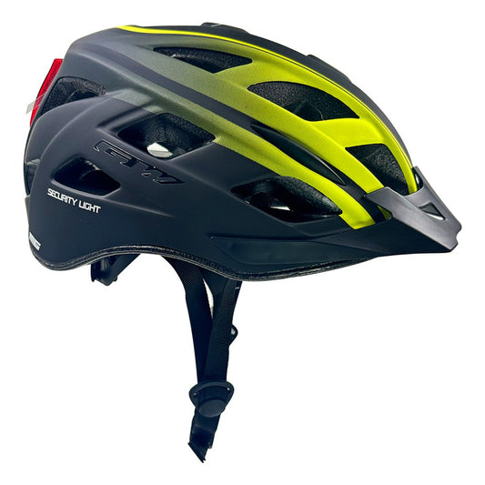 Casco Bicicleta Gw M6 Negro Verde Vivido M Mtb Luz Integrada Negro M