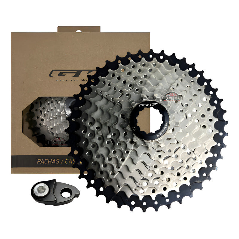 Pacha De 9 Velocidades Gw 11-42 Mtb + Obsequio - Negro - 11 - 42