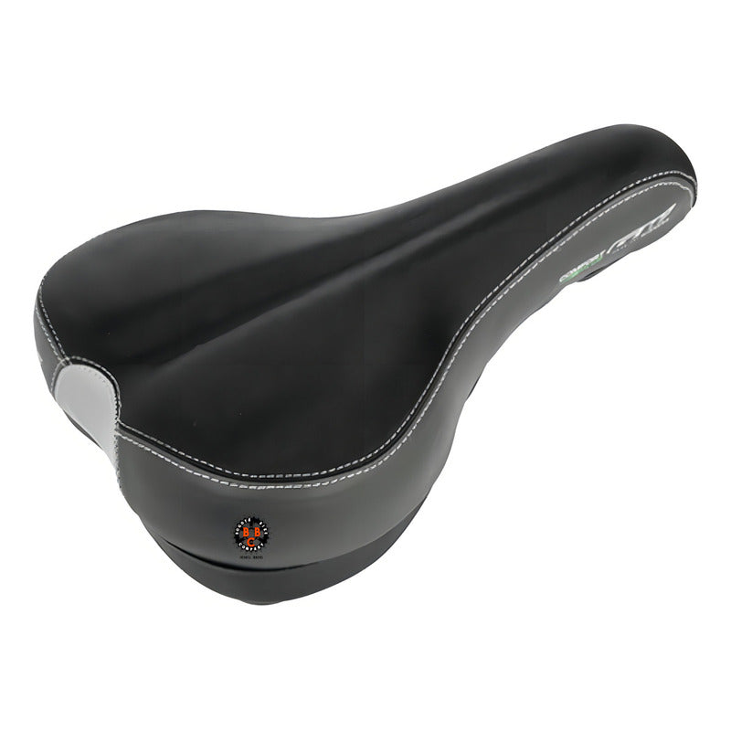 Silla De Bicicleta En Gel Confort Plus Gw Ancho 170 Mm Color Gris Con Negro Largo 260 Mm