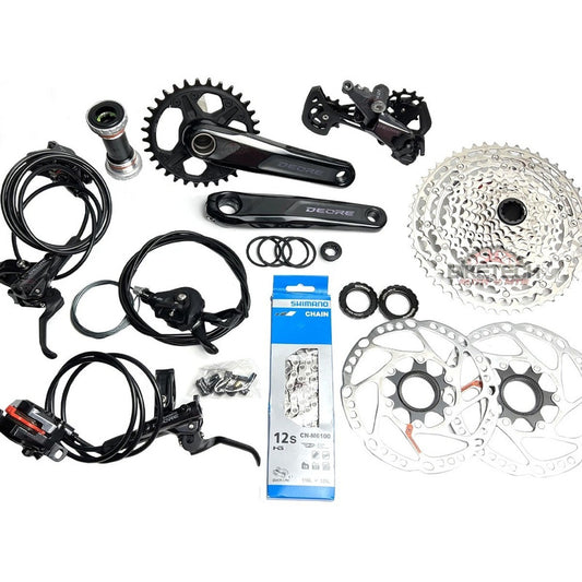 Grupo Shimano Deore M6100 Monoplato Hidráulico 12 Velocidade