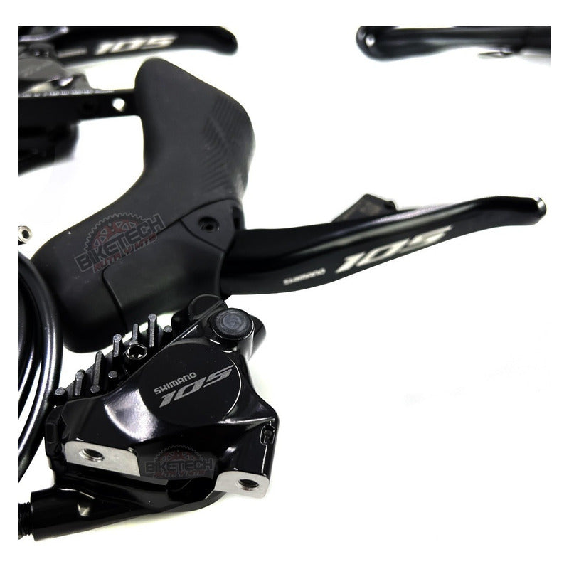 Grupo Shimano 105 R7170 Di2 12 Velocidades  Para Ruta  Negro