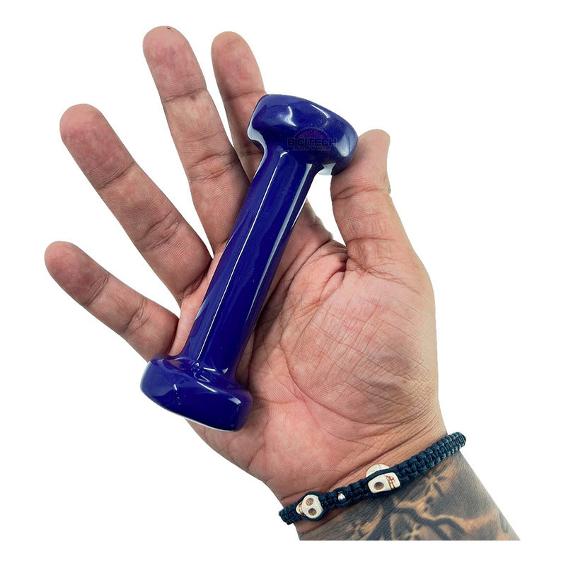 Kit De Mancuernas Sportfitness 1 Libras Pesas Encauchetadas Violeta Oscuro