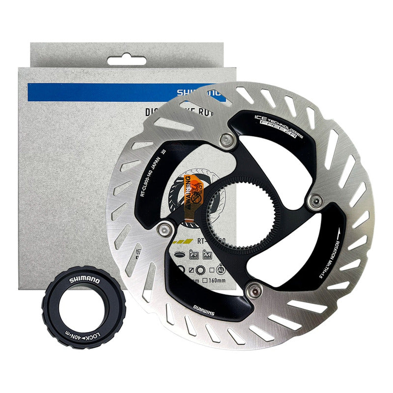 Disco Rotor Shimano Rt- Cl900 Ice Tech Centerlock 140mm Plateado