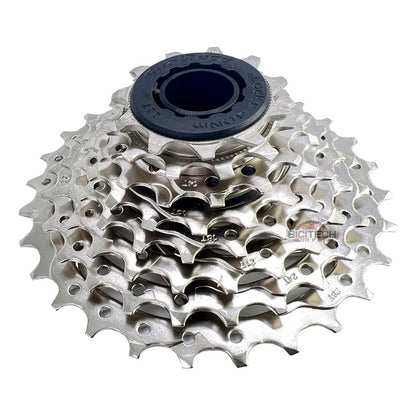 Pacha 8 Vel Sunrace 11-28 Cassette Ruta + Cadena Sunrace M84 Plateado 11 28
