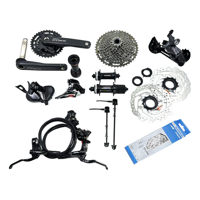 Grupo Mtb Shimano Cues U6000 2x11 Velocidades Biplato 36/22