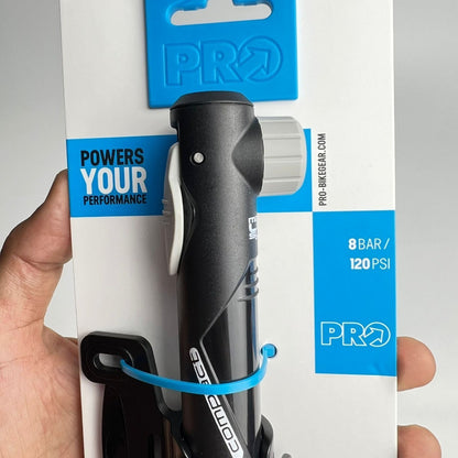 Bomba Inflador Pro Bicicletas Ruta Mtb 120 Psi+soporte  Negro
