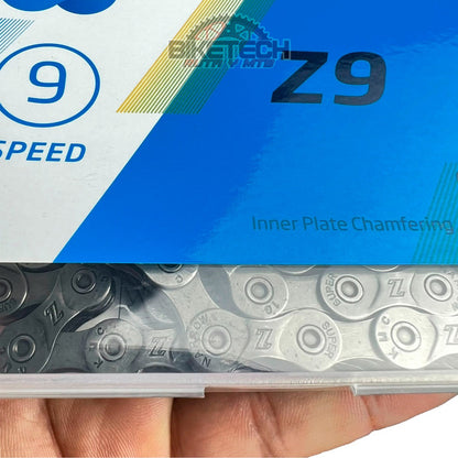 Combo 9v Pacha Gw 11-36 Cassette + Cadena Kmc Z9 Ruta/mtb Gris 11 36