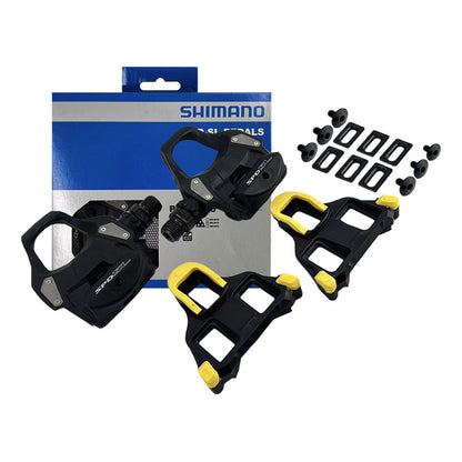 Pedales Bicicleta Ruta Shimano Pd-r550l X 165mm Con Calas