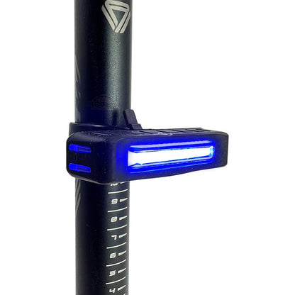 Luz Trasera Stop Itook Linterna Bicicleta Rojo Azul Policia Negro