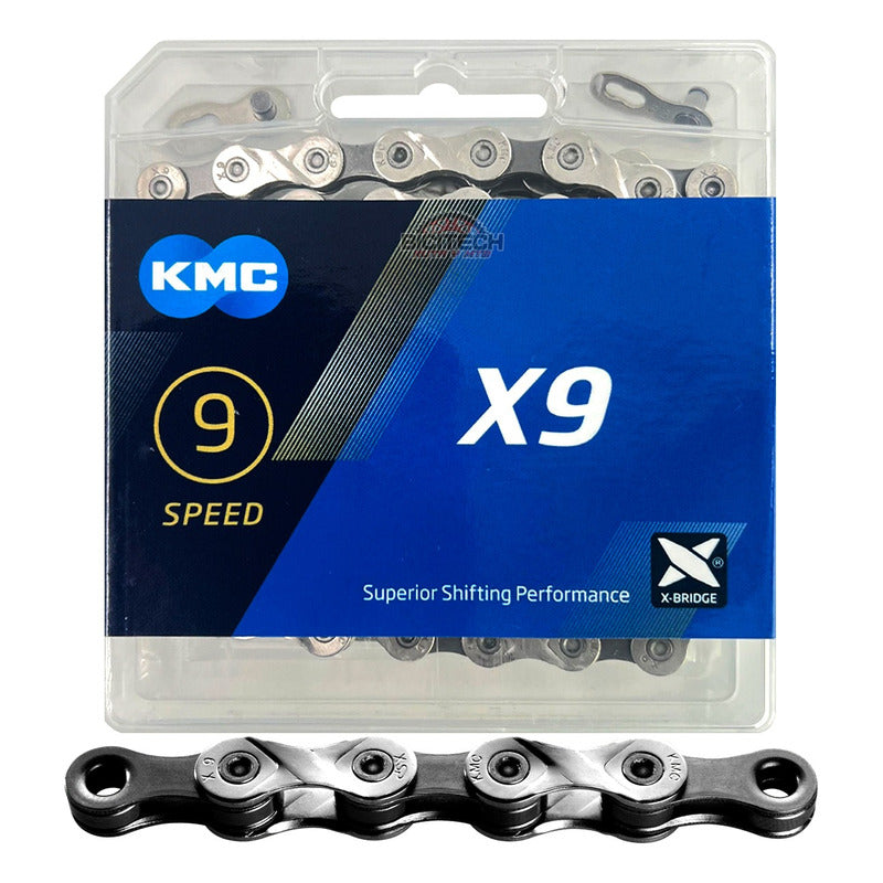 Cadena Kmc X9.93 De 9 Velocidades 116 Eslabones