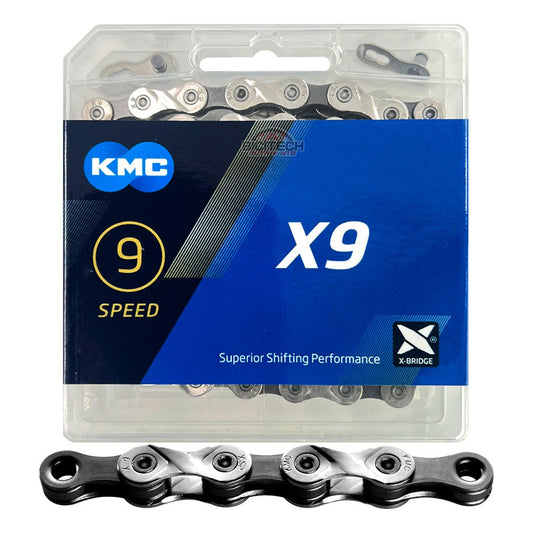 Cadena Kmc X9.93 De 9 Velocidades 116 Eslabones